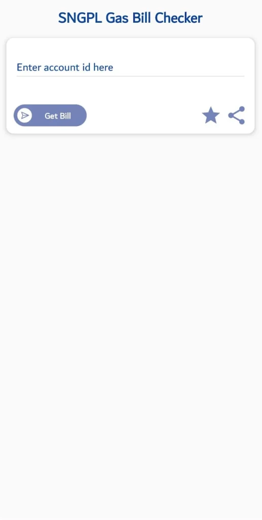 SNGPL Gas Bill Online