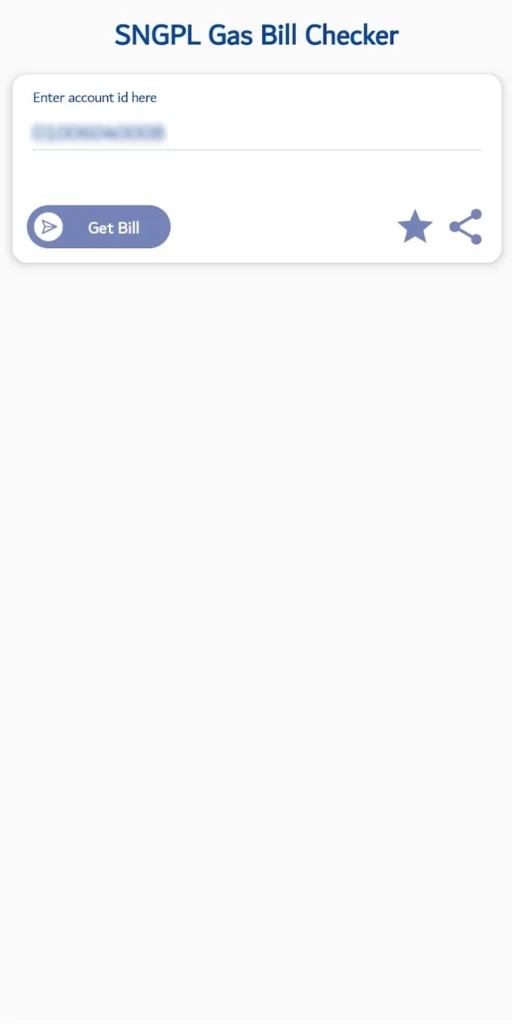 SNGPL Gas Bill Online checker